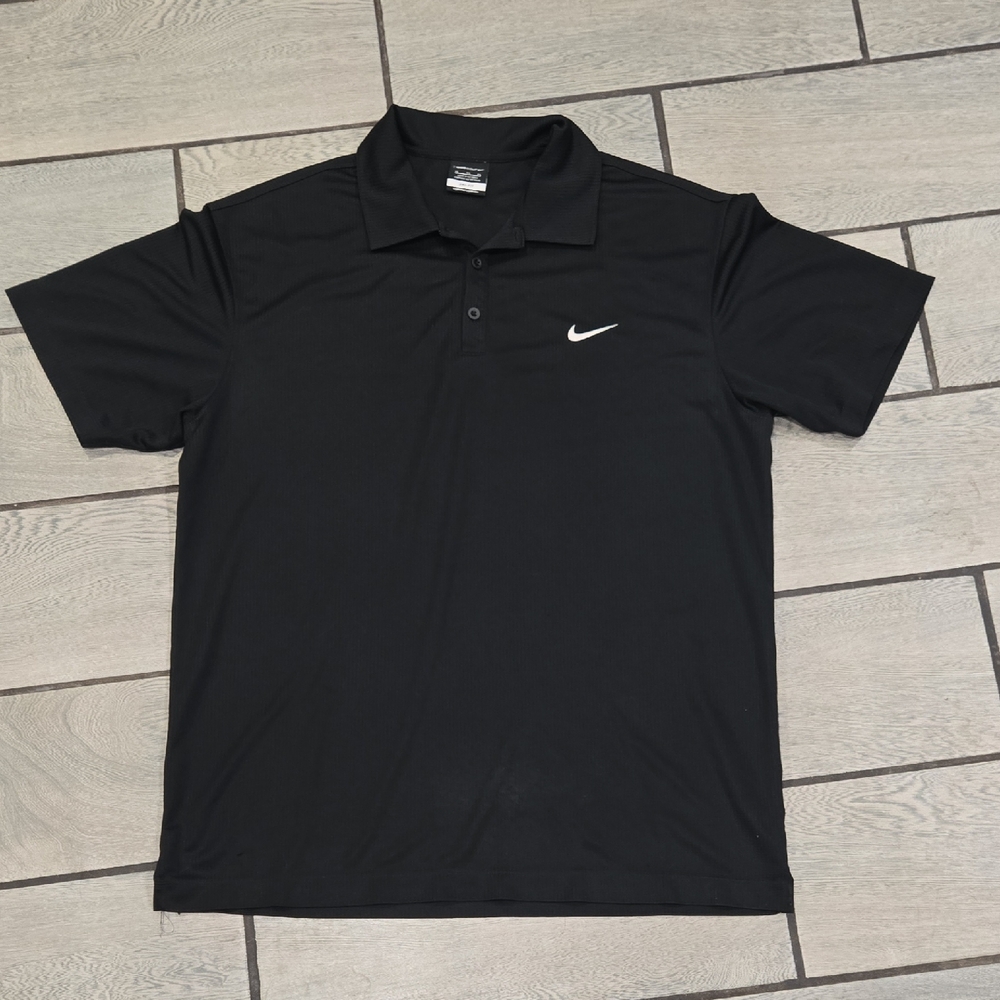 Nike Golf Dri-FIT Polo Shirt‎ Black XL Men's Performance Activewear
